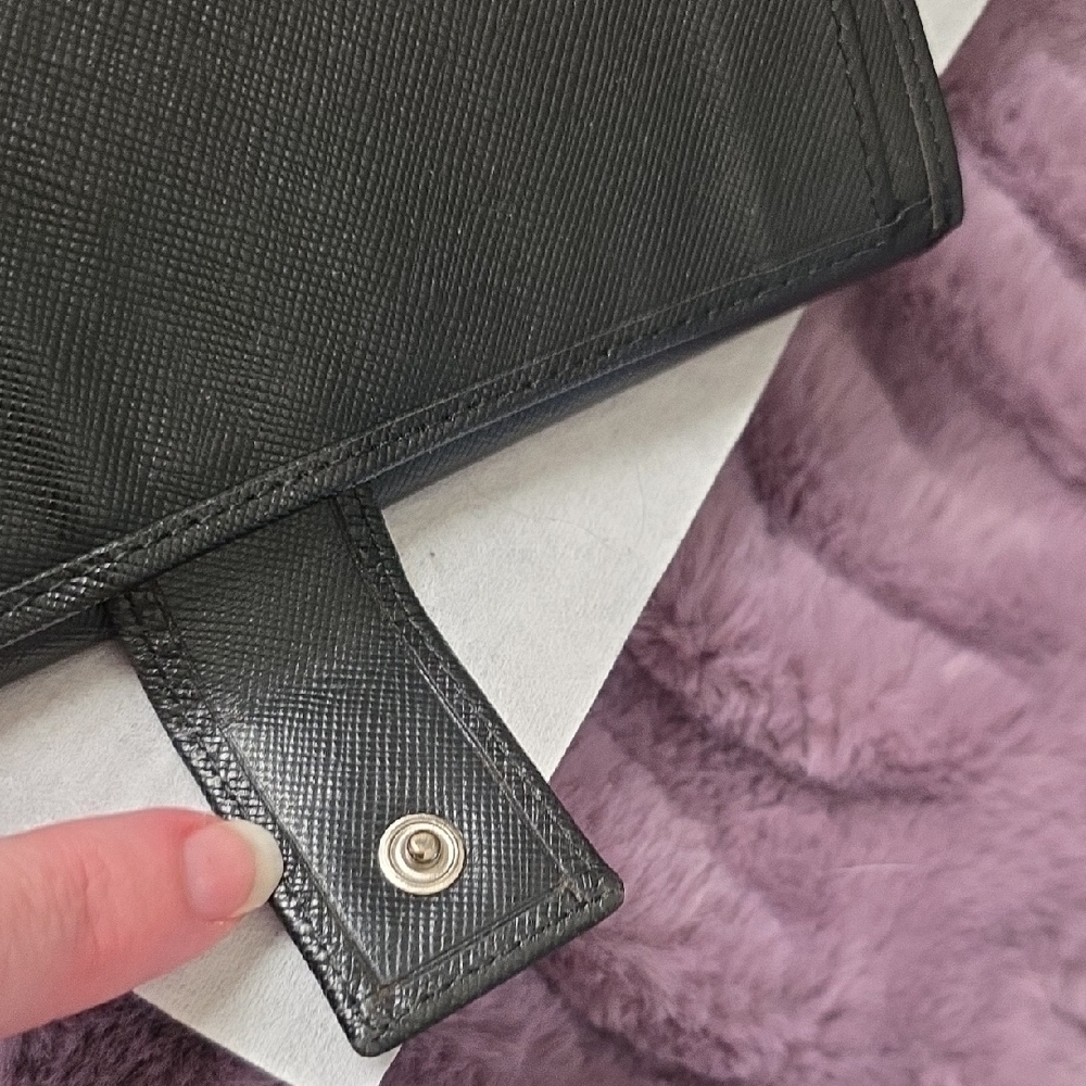 Prada Black Leather Long Wallet - Picture 5 of 11